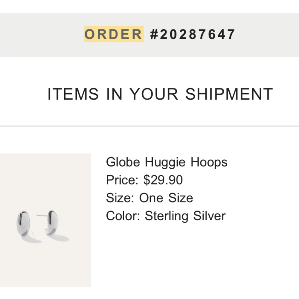 Quince Sterling Silver Globe Huggie Hoops